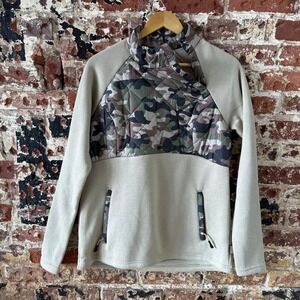Magellan Heritage Woodland Small Fleece Camouflage 1/4 zip Pullover NEW